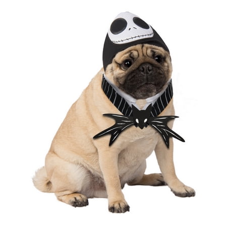 Disney The Nightmare Before Christmas Jack Skellington Pet Accessory Set for Dogs or Cats by Rubies, Medium/Large