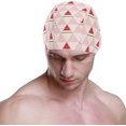 thumbnail image 2 of FYBTO Casquette de Natation Patchwork Pastèque Unisexe Adulte FYBTO Polyester, 2 of 4