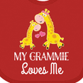 thumbnail image 4 of Inktastic Grammie Loves Me Giraffe Grandchild Boys or Girls Baby Bib, 4 of 4