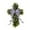 #B, variant on XQWJWLA Easter Wreath with Cross, Dove and Flower, 16" Irises & Tulips Spring Easter Wreaths for Front Door, Easter Garland Farmhouse Indoor Outdoor Wall Window Hanging Decorations