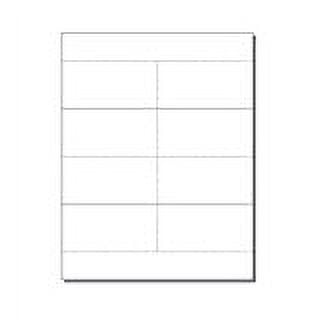 rint-Ready Place Cards (2-1/8" x 4-1/4" folded), 4-UP on 8-1/2" x 11" White 65lb Cover Paper - 250 Sheets (1000 Place Cards)