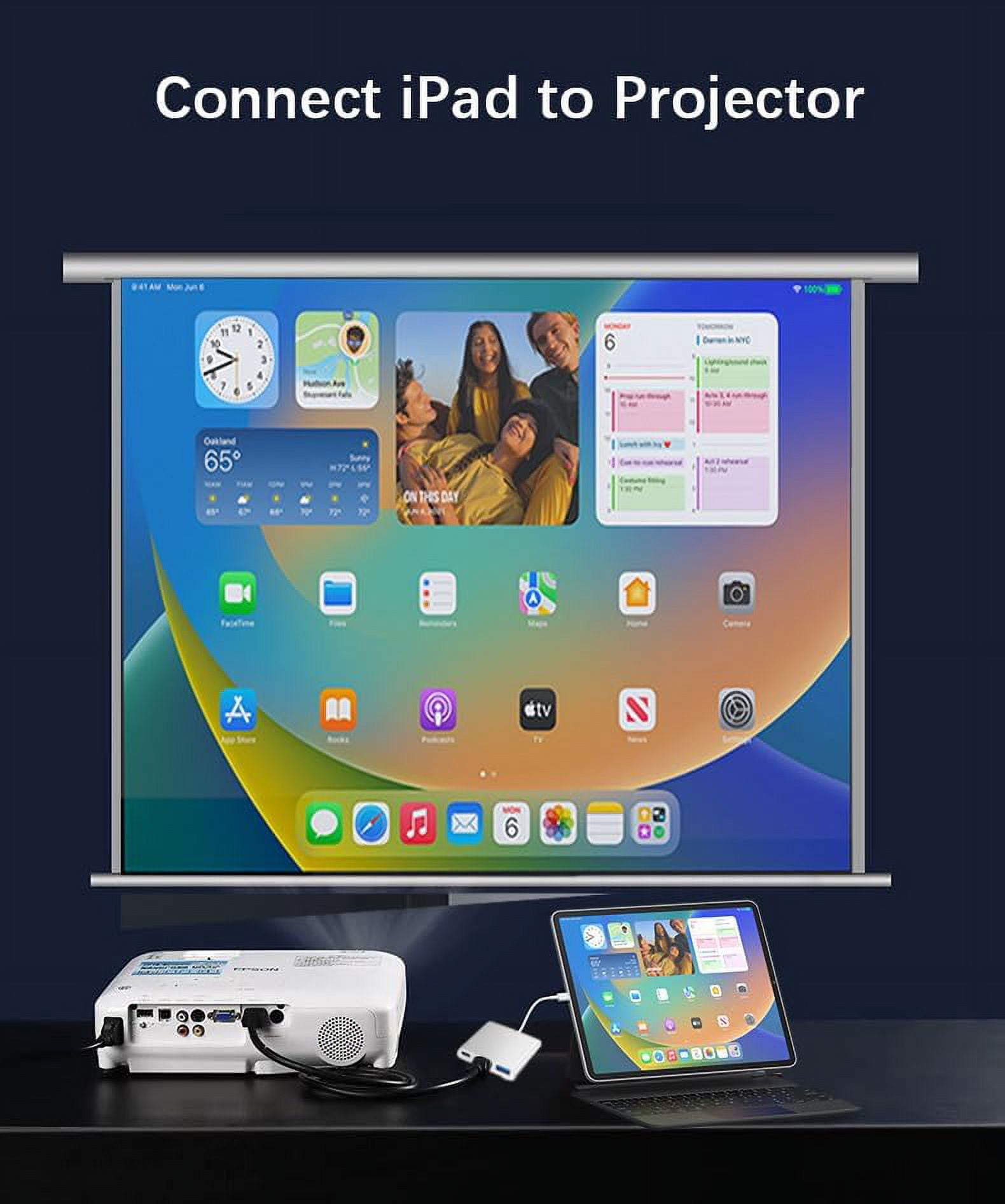 REQO USB-C Digital AV Multiport Adapter, Digital AV Dongle with HDMI 4K@60Hz & USB-A 3.0 & 100W Charge for iPhone 15, MacBook Pro Air M1 M2 M3, iPad Pro, iMac, Samsung S24 and More