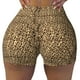 thumbnail image 2 of Fotbe Leopard Print Brown Shorts Sin Costuras – Shorts Deportivos de Cintura Alta para Mujer, Elásticos para Gimnasio, Yoga, Running o Ciclismo-Medium, 2 of 8