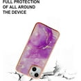 thumbnail image 3 of for iPhone 14 13 12 11 Pro Max Plus Mini Case, Fashion Slim Luxurious Marbling PC+TPU Phone Case, Bezel Heightened Design Shockproof Protector Cover(White,13 Pro), 3 of 8