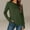 Army Green, variant on Women's Cotton Long Sleeve Shirts with Thumb Holes Crew Neck Soft Basic Tee Casual Plain T-Shirt