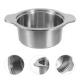 thumbnail image 3 of 1pc Stainless Steel Hot Pot Container Household Restaurant Food Cooking Pot (Silver), 3 of 9