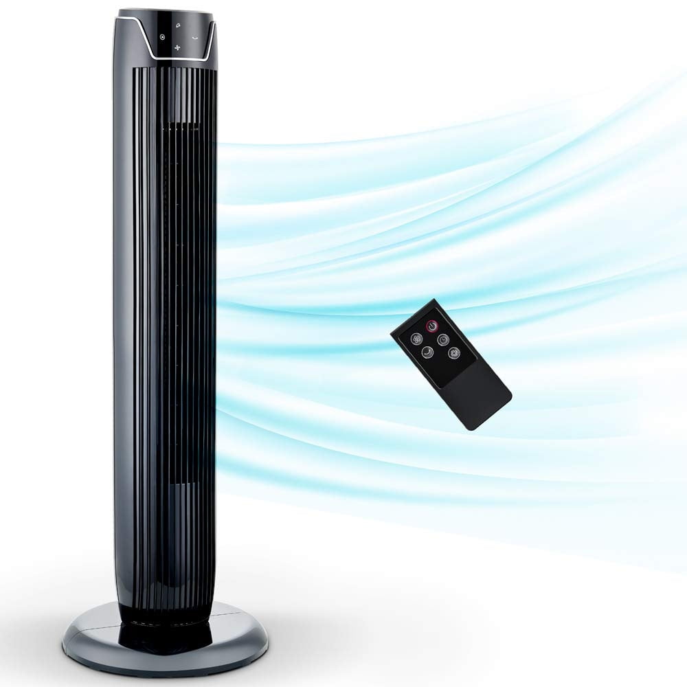 Aikoper Tower Fan, Oscillating with Quiet Cooling 3 Wing Mode, 3 Speed