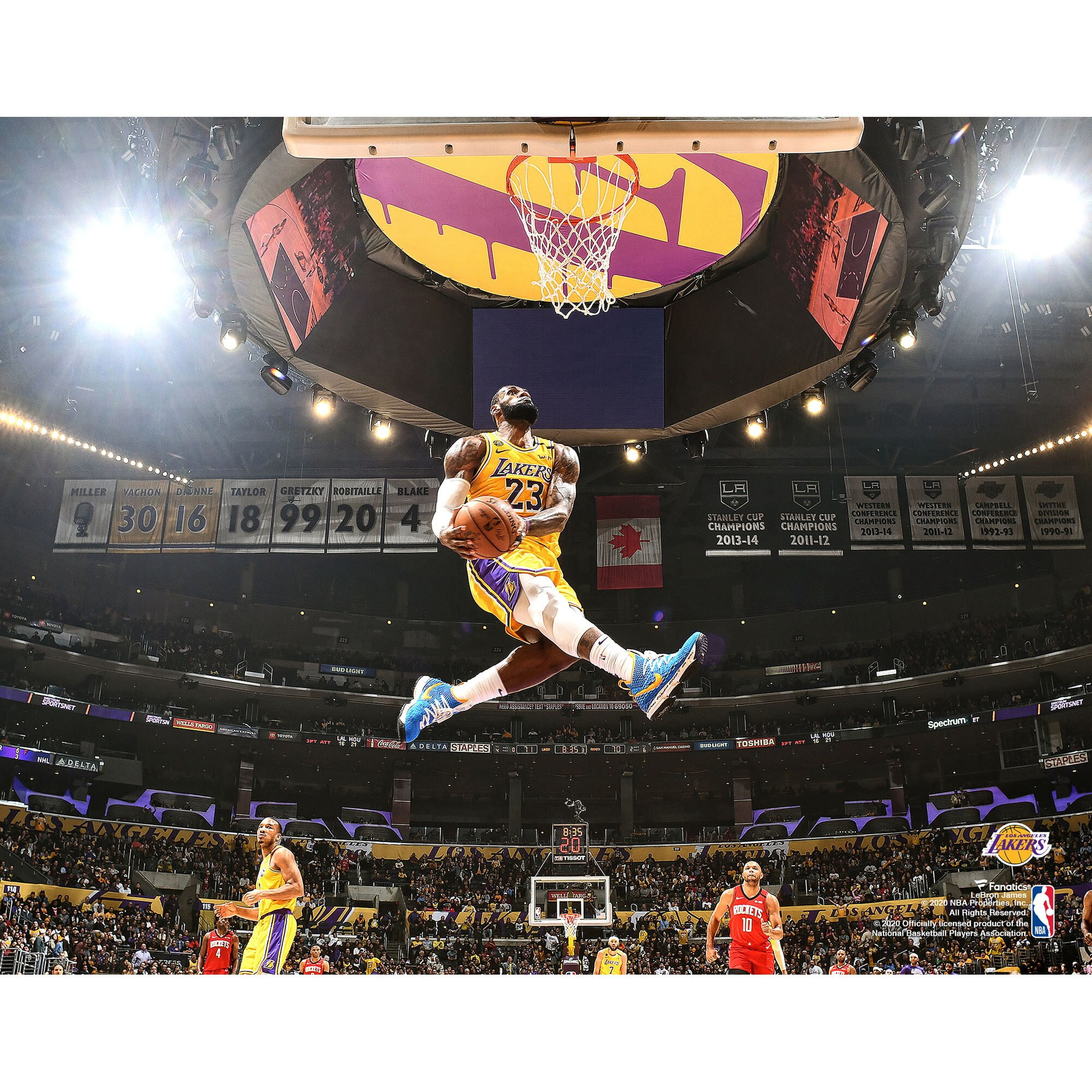 LeBron James Los Angeles Lakers Framed 10.5 x 13 3rd Player In