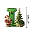 NIUBWJL 26 Letters Christmas Ornament 2025, Santa Claus Xmas Tree Funny