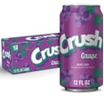 thumbnail image 2 of (2 pack) Crush Caffeine Free Grape Soda Pop, 12 fl oz, 12 Pack Cans, 2 of 11