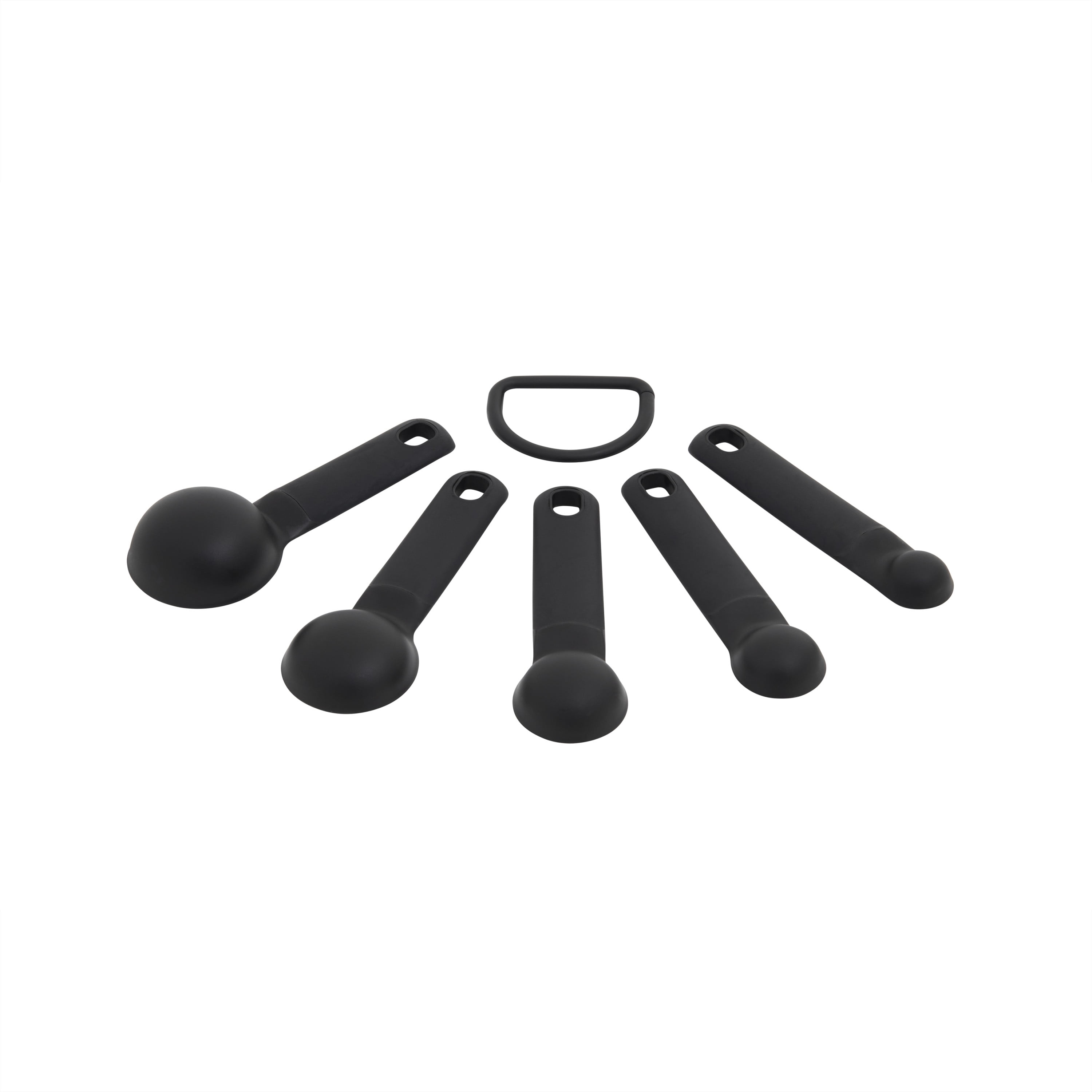  KitchenAid Universal Measuring Cup and Spoon Set, 1/4, 1/2,  1/3, and 1 cup size, and 1 tablespoon, 1/2 tablespoon, 1 teaspoon, 1/2  teaspoon, and 1/4 teaspoon size, Dishwasher Safe, 9 Piece, Black: Home &  Kitchen