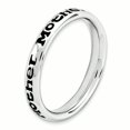 thumbnail image 3 of Sterling Silver Polished Enameled Mother Ring, 3 of 7