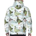 thumbnail image 7 of Wukai Mallard Ducks Wild Birds Print Men Hoodies Fleece Sweatshirts Long Sleeve Sweaters Pullover Fall Outfits Winter Clothes-4X-Large, 7 of 7