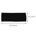 thumbnail image 2 of OUNONA 3Pcs Black Hair Bands Breathable Makeup Removal Headbands for Shower and Sports Use, 2 of 7