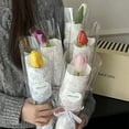 thumbnail image 3 of Nvzi Flower Packaging Paper Mesh Flower Paper 85g Fenghua Paper Flower Bundle Packaging Material Packaging Paper (Lemon Yellow), 3 of 4