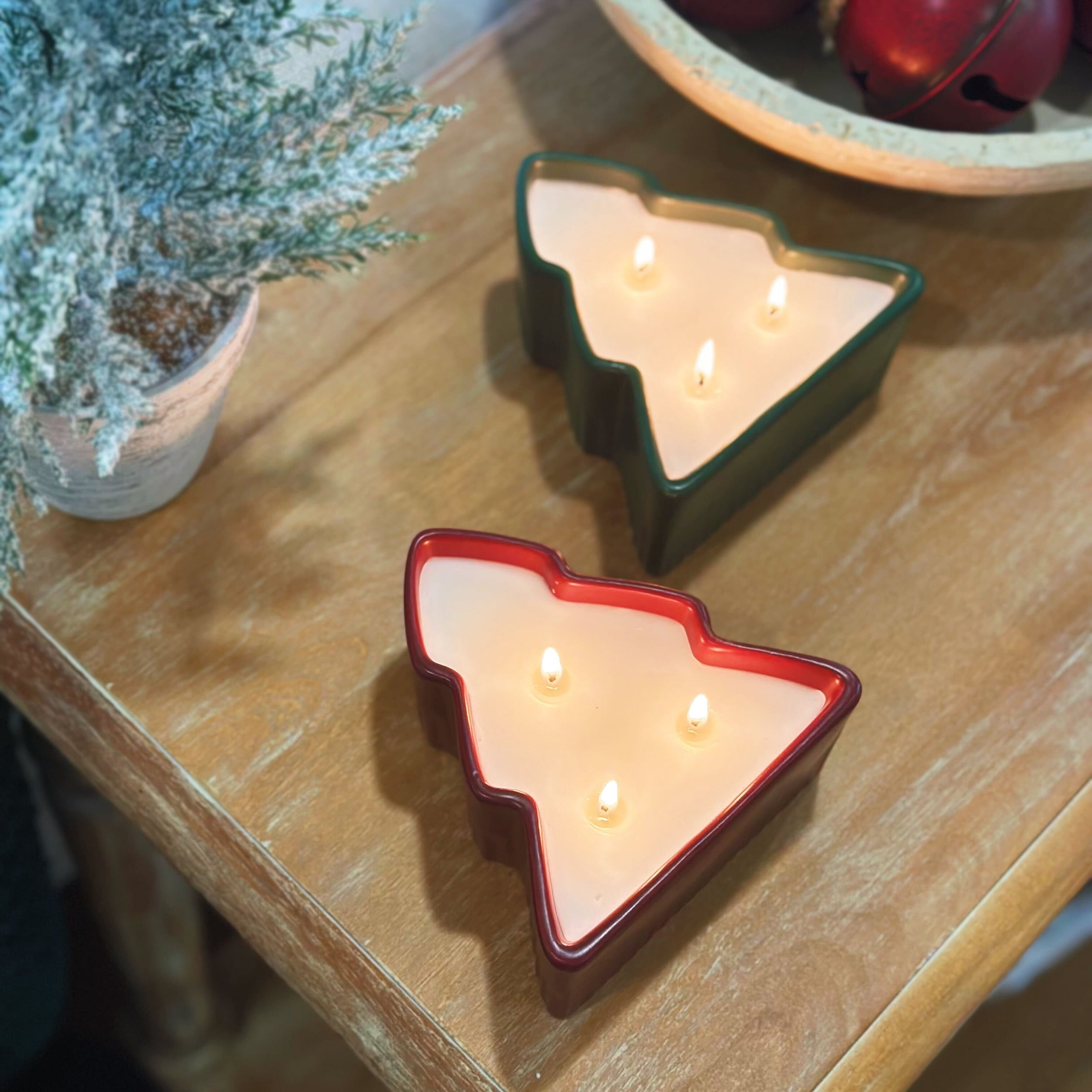 Better Homes & Gardens Spicy Cinnamon Stick Scented 3 Wick Ceramic Tree Dish Candle 10oz