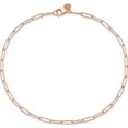 thumbnail image 4 of 14K Rose Gold Jbsp's Polished Fancy Link Anklet (10 X 2.59) Made In Italy lf1608-10, 4 of 5