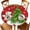 Red, variant on Round Fitted Tablecloths with Elastic Edge Winter Snowman Christmas Tree Socks Waterproof Table Cover for Kitchen Dining Party Decor,36" - 44"