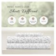 thumbnail image 4 of Double-Brushed Patterned Microfiber Twin Sheet Set 3 Piece – Oeko-TEX Certified Ultra Soft & Wrinkle-Free - 16" Deep Pocket Sheets - Easy Care Twin Size - of Vines Light Gray, 4 of 8