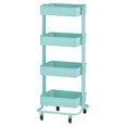 thumbnail image 5 of 4-Tier Metal Rolling Utility Storage Cart, Multipurpose Organization, 5 of 5