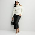 thumbnail image 4 of Women's INTEMPO™ Long Sleeve Turtleneck Cut Out Sweater Color: Black Size: LARGE, 4 of 4