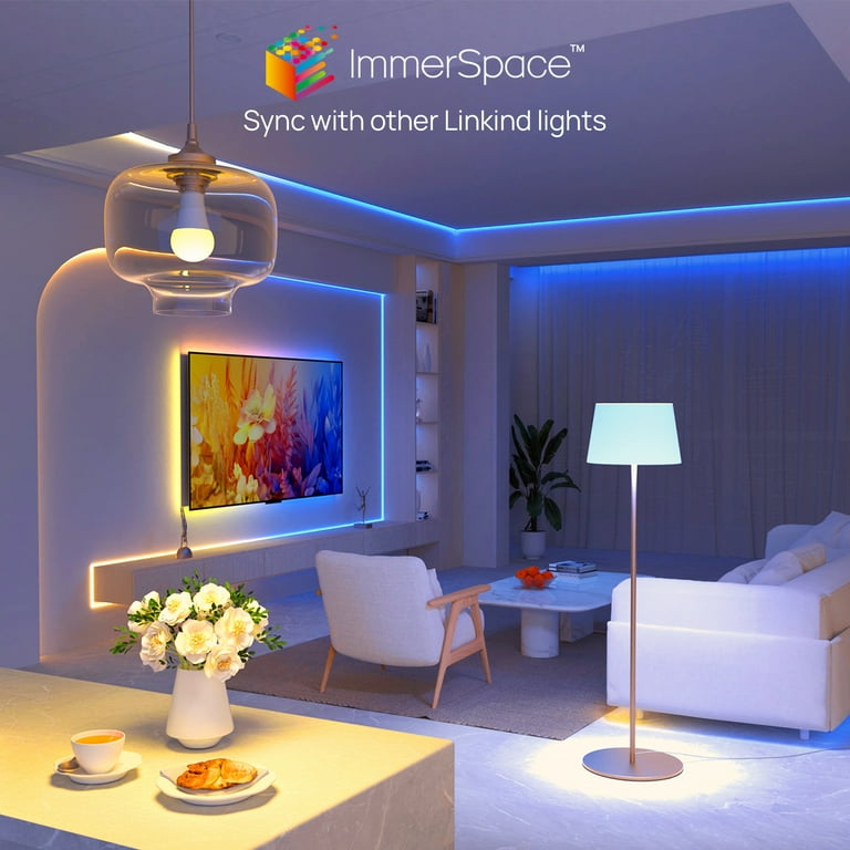 Linkind A21 Matter Smart Light Bulb, Color Changing Smart Bulb