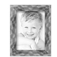 thumbnail image 2 of ArtToFrames 6" x 8" Hammered Steel Metallic Picture Frame, 6x8 inch Silver Wood Poster Frame (WOM-5264),  Pack, 2 of 7