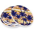 Highcool Drink Coasters, Ceramic Stone Coasters with Cork Base, Protect