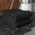 thumbnail image 6 of RITZ Royale Collection 100% Combed Terry Cotton, Oversized Kitchen Towel Set, 2-Pack, Solid, Black, 6 of 7