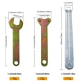 thumbnail image 2 of BTOER Angle Grinder Spanner Wrench Key Flanged Wrench Metal Spanner For Grinder Hubs Arbors Devices Fasteners Power Tool Accessories, 2 of 9