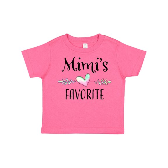 Inktastic Mimi's Favorite Heart Grandchild Boys or Girls Toddler T-Shirt