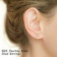 thumbnail image 5 of TINGN Sterling Silver Stud Earrings, Hypoallergenic Earrings for Women Sensitive Ears, 5 of 6