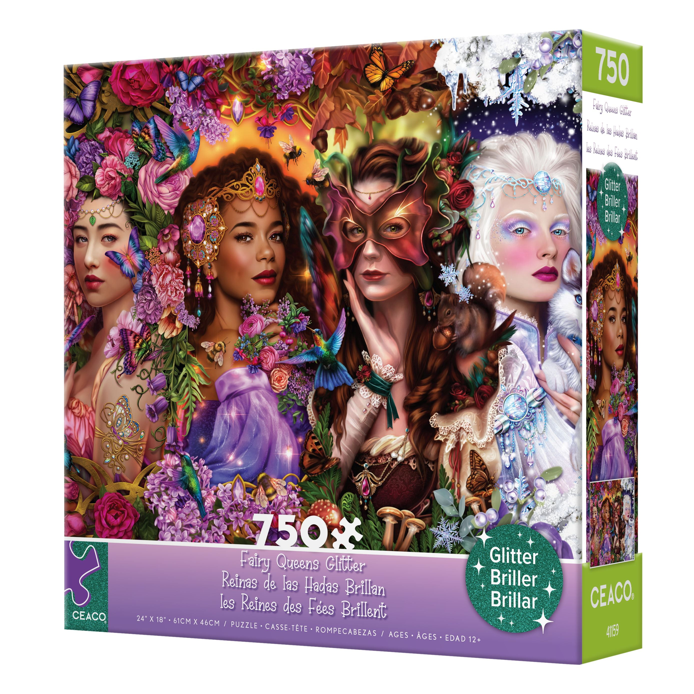 Ceaco Fairy Queens Glitter (Brigid Ashwood) 750 Piece Interlocking Jigsaw Puzzle