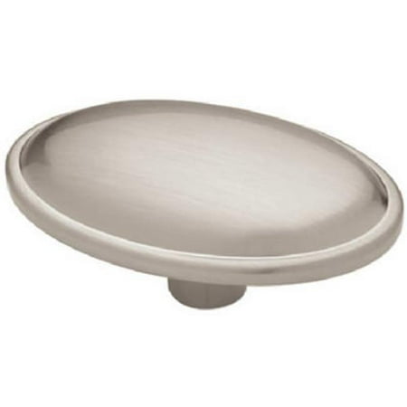 - P30045V-BSN-C 1.75 x 1.12 in. Brushed Satin Nickel Oval Knob