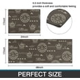 thumbnail image 3 of Culturalnav Coffee Kitchen Mat Set of 2 Non Slip Kitchen Runner Rug Throw Rugs Indoor/Outdoor Floor Mat for Home Kitchen-17*24 + 17*47 inches, 3 of 5