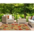 thumbnail image 2 of Liora Manne Ravella Area Rug Moss Falling Leaves Indoor Outdoor 70% Polypropylene, 2 of 5
