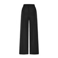 thumbnail image 6 of Tnhcen Women's Wide Leg Pants with Elastic Waist High Waisted Street Style Sweatpants Nylon Casual Lounge Pants with Stripes Loose Fit Comfort S-XL, 6 of 9