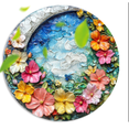thumbnail image 2 of Spring Flowers with Garland 2D Acrylic Pendant, Balcony & Garden Hanging Decor, Great for Spring Events, 2 of 6