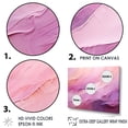 thumbnail image 3 of Designart "Mountainous Mauve Tuba Terrain III" Abstract Liquid Ink Floater Framed Wall Art Prints, 3 of 5