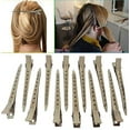 thumbnail image 4 of 6 Pcs 3.3 Inch Single Prong Curl Clips,Metal Alligator Hair Pins Clips for Styling and Haircut, 4 of 5