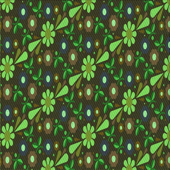 Ahgly Company Indoor Square Patterned Milk Chocolate Brown Area Rugs, 6' Square