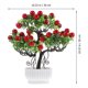 thumbnail image 3 of Planta de escritorio falsa en maceta, planta decorativa para el hogar, árbol frutal artificial decorativo, 3 of 5