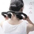 thumbnail image 2 of 4 Roues Rouleau en Mousse Masseur Musculaire pour Jambe Cou Main Bras Point de Déclenchement Relaxation Musculaire Masseur Sports Intérieurs Yoga Équipement de Musculation (Noir), 2 of 8
