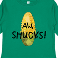 thumbnail image 4 of Inktastic Aw, Shucks Corn on the Cob Humor Boys or Girls Long Sleeve Toddler T-Shirt, 4 of 5