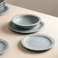 thumbnail image 4 of Stone Lain Oasis 4-Piece Dinner Plate Set Stoneware, Grey Blue, 4 of 6