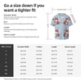 thumbnail image 5 of Pofeuu merry Christmas rabbit Print Mens Casual Short Sleeve Shirts Beach Summer Spread Collar Pocket Tops Men's Casual Short-sleeved Shirt-Medium, 5 of 5
