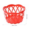 thumbnail image 2 of HORIALENCE 12Set Egg Crate Plastic Red Organizer for Vegetable Storage at Home, 2 of 5
