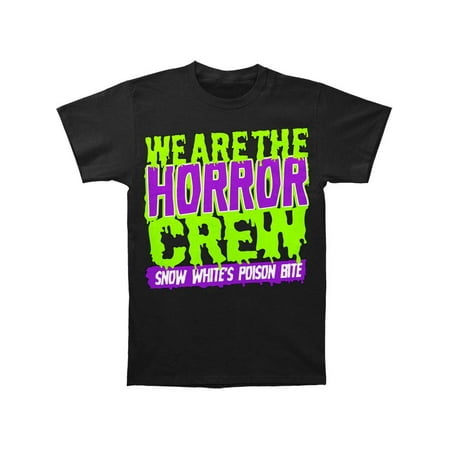 Snow White's Poison Bite Men's Horror Crew (Toxic Colors) T-shirt Black