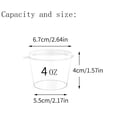 thumbnail image 2 of [100 Pack] 4 Oz Leak Proof Plastic Condiment Souffle Containers with Attached Lids - Portion Cups with Hinged Lid Perfect for Sauces, Samples, Slime, Jello Shot, Food Storage, 2 of 5