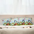 thumbnail image 3 of Ambesonne Birthday Throw Pillow Cover 4 Pack, Birthday Penguin, 16", Fern Green Pale Blue, 3 of 6